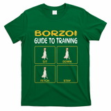 Funny Borzoi Guide To Training Dog Obedience T-Shirt - Irish Green