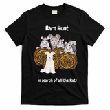 Funny Barn Hunt In Search Of Rats With A Pumi Dog T-Shirt - Black