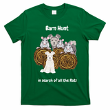 Funny Barn Hunt In Search Of Rats With A Pumi Dog T-Shirt - Irish Green