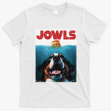Funny Berner Jowls Burger Bernese Mountain Dog Mom Dog Dad T-Shirt - White