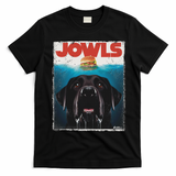 Funny Black Lab Jowls , Labrador Retriever Mom Top, Dad T-Shirt - Black