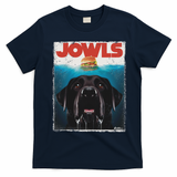 Funny Black Lab Jowls , Labrador Retriever Mom Top, Dad T-Shirt - Navy Blue