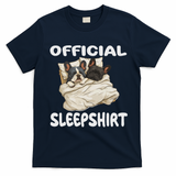 French Bulldog Sleep Pajamas Nightgown T-Shirt - Navy Blue