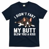 Funny Boston Terrier Art For Boston Terrier Lovers T-Shirt - Navy Blue