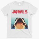 Funny Boston Terriers Jowls Dog Mom, Dog Dad T-Shirt - White