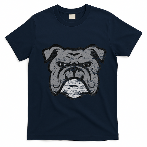 Funny Cool Bulldog Dog Lover Gifts Idea T-Shirt - Navy Blue