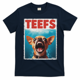 Funny Chihuahua Fs Top, Th Chi Jowls Paws Dog Mom Dad T-Shirt - Navy Blue