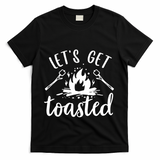 Funny Camping LetS Get Toasted Cool Campers Cute Gift T-Shirt - Black