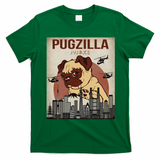 Funny Cute Pet Pajama Pug Dog Outfit Pugzilla T-Shirt - Irish Green