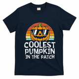 Funny Coolest Pumpkin In The Patch Halloween T-Shirt - Navy Blue