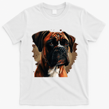 Funny Dog Boxer T-Shirt - White