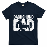 Funny Dachshund Dad Dog Lover Dachshund Father Dog Owner T-Shirt - Navy Blue