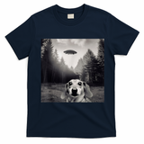 Funny Dachshund Dog Alien Ufo Gift T-Shirt - Navy Blue