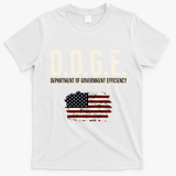 Funny Doge Department Of Government Efficiency . D.O.G.E. T-Shirt - White