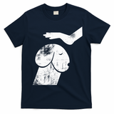 Funny Dog Dirty Mind Retro Vintage Humor Gift T-Shirt - Navy Blue