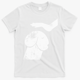 Funny Dog Dirty Mind Retro Vintage Humor Gift T-Shirt - White