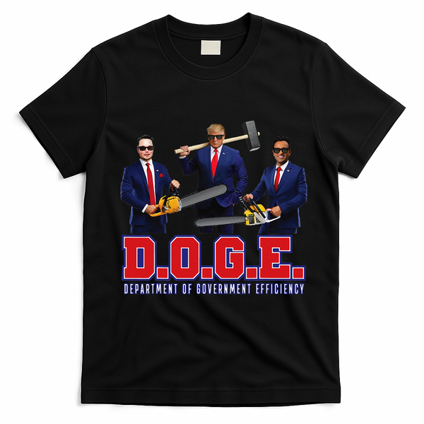 Funny D.O.G.E. (Department Of Government Efficiency) Doge Gift T-Shirt - Black