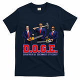 Funny D.O.G.E. (Department Of Government Efficiency) Doge Gift T-Shirt - Navy Blue