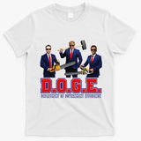 Funny D.O.G.E. (Department Of Government Efficiency) Doge Gift T-Shirt - White
