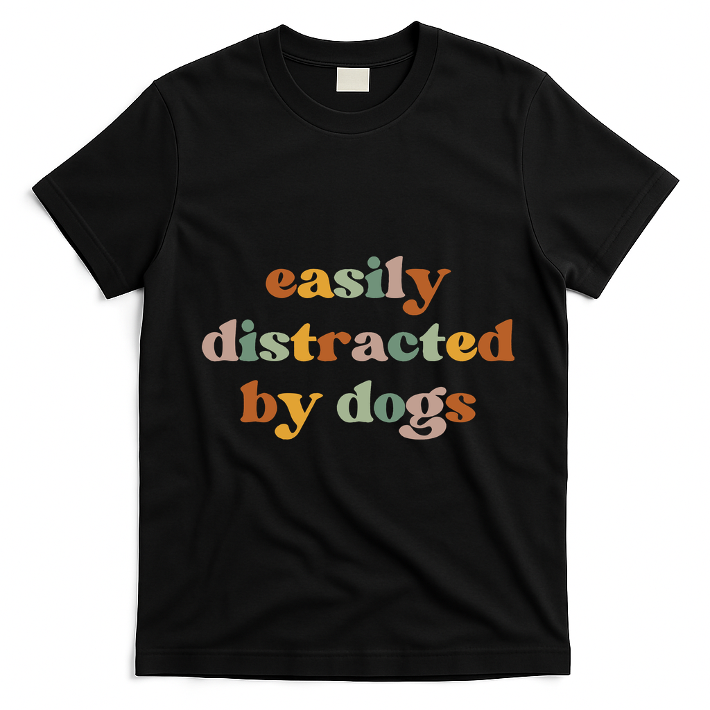 Funny Dog T-Shirt - Black