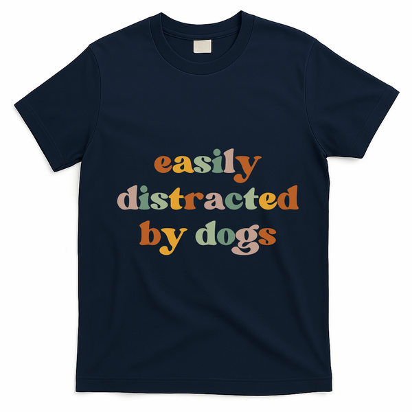 Funny Dog T-Shirt - Navy Blue