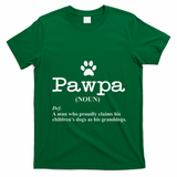 Funny Dog Grandpa Pawpa Defintion T-Shirt - Irish Green