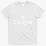 Funny Dog Grandpa Pawpa Defintion T-Shirt - White