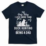 Funny Duck Hunting With Dad Dog Gift For Duck Hunting T-Shirt - Navy Blue