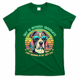 Funny Dog Hot Chocolate Milk Lovers Funny Gift T-Shirt - Irish Green