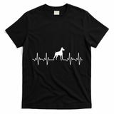 funny Doberman Heartbeat For Doberman Lover T-Shirt - Black
