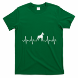 funny Doberman Heartbeat For Doberman Lover T-Shirt - Irish Green