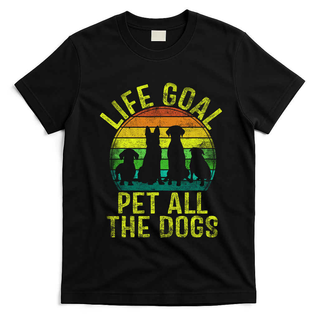 Funny Dog Lover Gift T-Shirt - Black