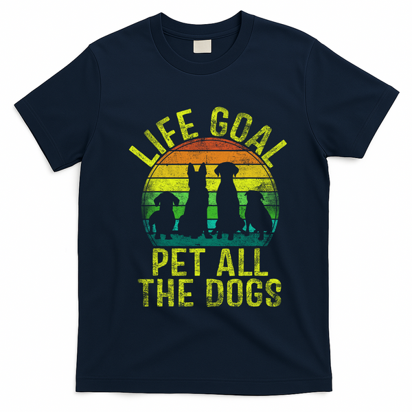 Funny Dog Lover Gift T-Shirt - Navy Blue