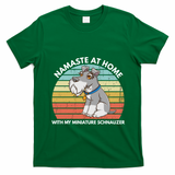 Funny Dog Mom And Yoga Lover Miniature Schnauzer Meaningful Gift T-Shirt - Irish Green
