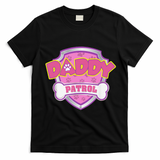 Funny Daddy Patrol Dog Mom, Dad For Women Gift T-Shirt - Black