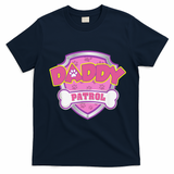 Funny Daddy Patrol Dog Mom, Dad For Women Gift T-Shirt - Navy Blue