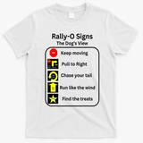 Funny Dog Rally Obedience Gift T-Shirt - White