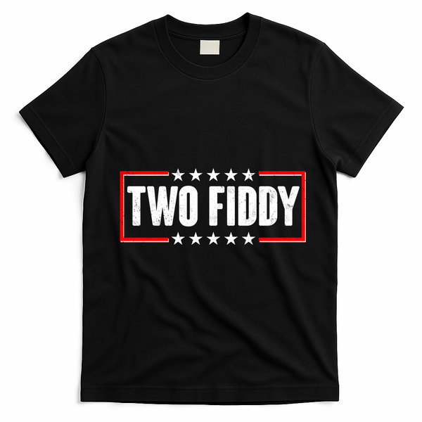 Funny Distressed Two Fiddy Celebrate 250 Years American USA Birthday Anniversary T-Shirt - Black