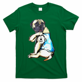 Funny English Mastiff Dog I Love Dad Tattoo English Mastiff T-Shirt - Irish Green