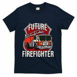 Future Firefighter Fire Fire Truck Car Gift T-Shirt - Navy