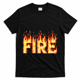 Fire Flame Fire And Ice Costume T-Shirt - Black