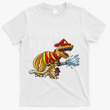 Funny Firemen Firefighter Gift Dino Cool Firesaurus Rex T-Shirt - White
