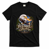 Fly Free Jackie Eagle Big Bear California National Park & Lake T-Shirt - Black