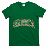 Fast Food Pattern Merica T-Shirt - Green