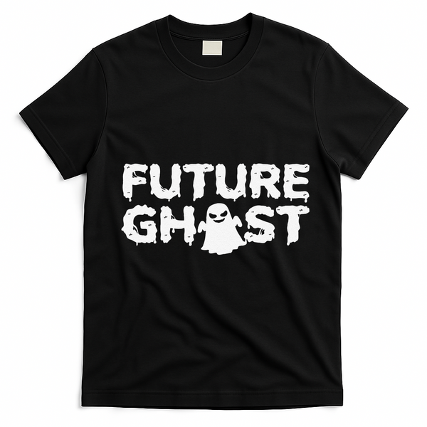 Future Ghost Funny Halloween Boo Spooky Trick Or Treat T-Shirt - Black