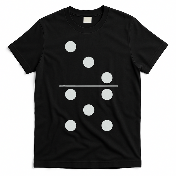 Funny Group Matching Halloween Costume Domino Dominoes 35 T-Shirt - Black