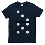 Funny Group Matching Halloween Costume Domino Dominoes 35 T-Shirt - Navy Blue