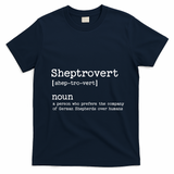Funny German Shepherd Dog Playful Pet Lover T-Shirt - Navy Blue