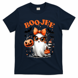 Funny Halloween Boojee Cute Ghost T-Shirt - Navy Blue