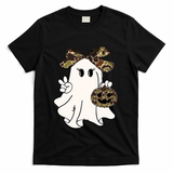 Funny Halloween Camouflage Camo Ghost Hello Hunting Season T-Shirt - Black